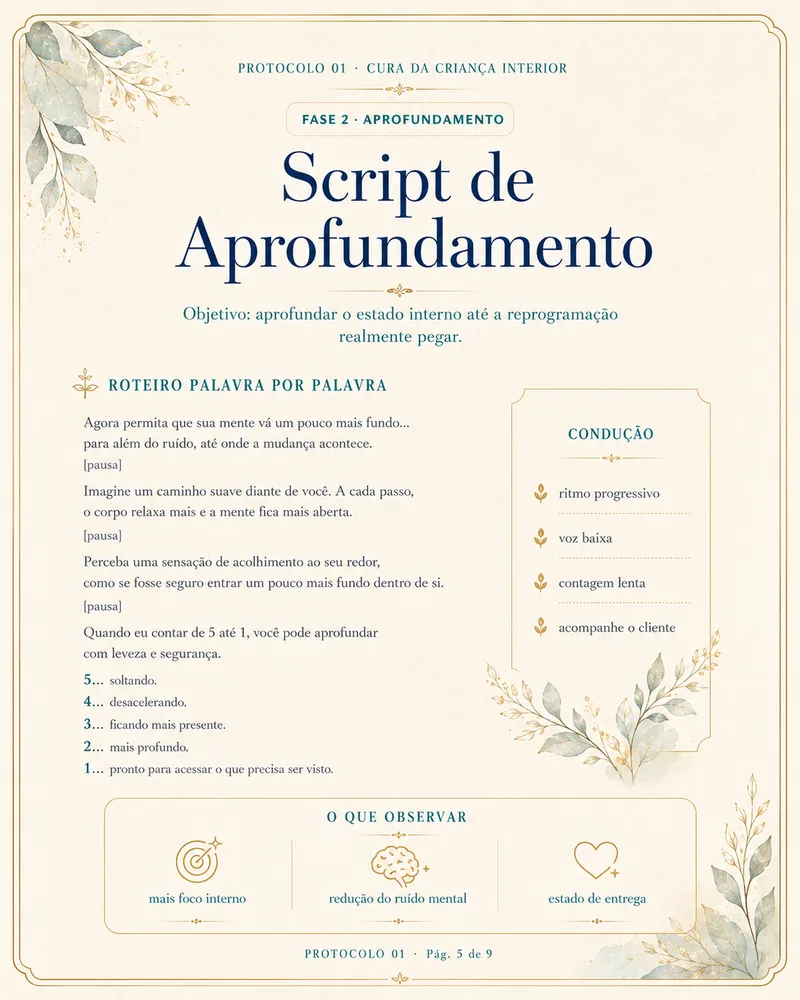 Página de conteúdo do protocolo
