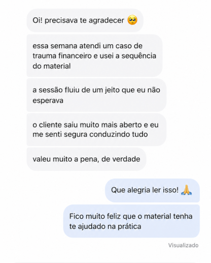 Depoimento de cliente sobre os protocolos